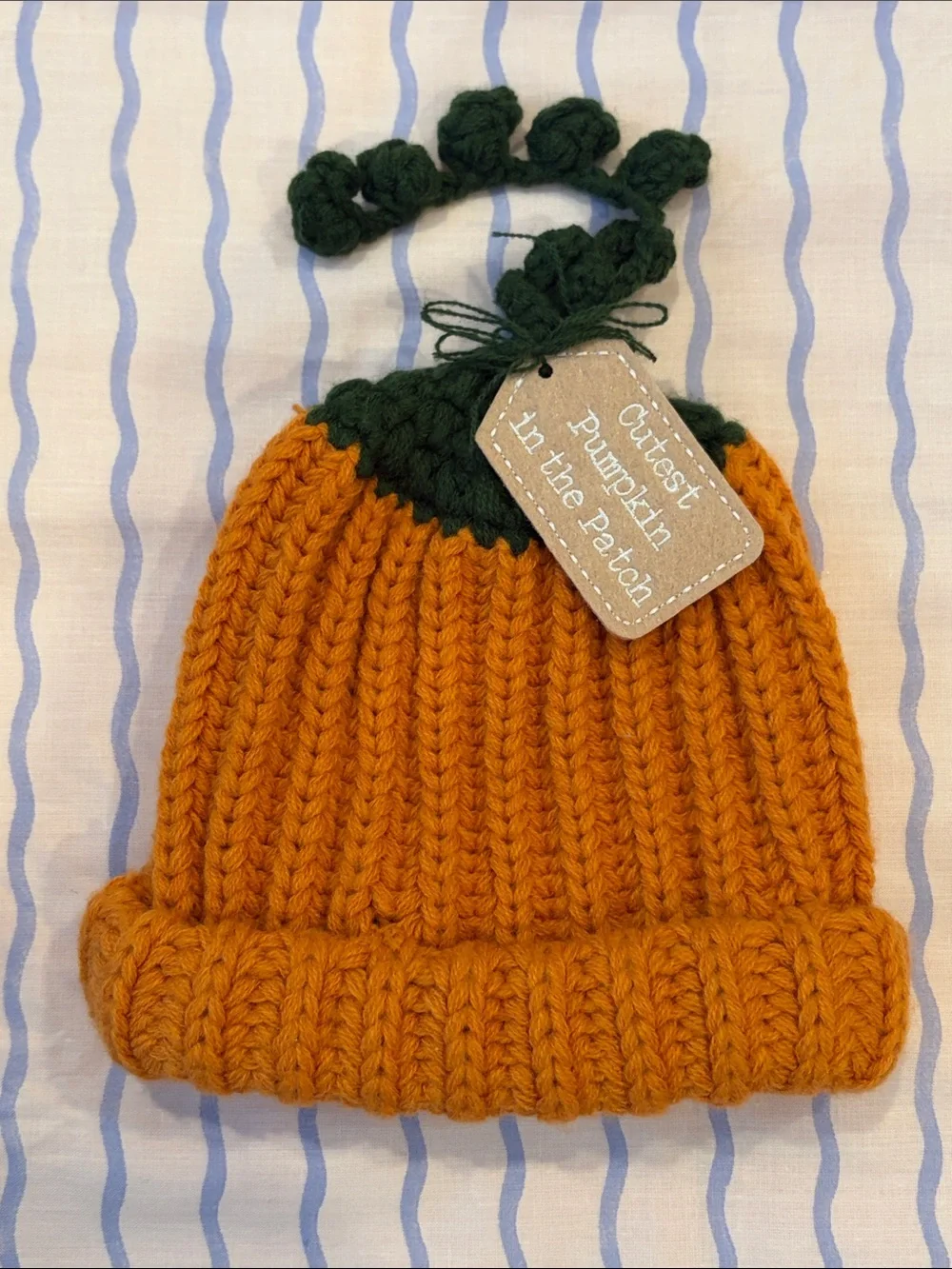 Baby Pumpkin Knit Beanie Hat 🎃